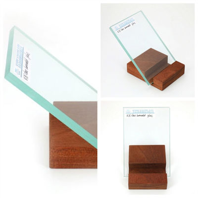 3 mm + 3 mm cristal flotante laminado transparente aislamiento térmico Tamaño personalizado espesor