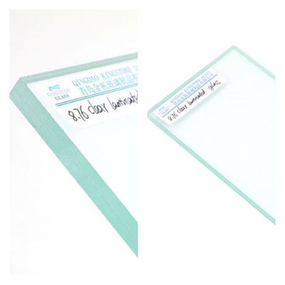 6.76mm 8.76mm Acústico claro vidrio laminado insonorizado de grado A para puerta de ventana