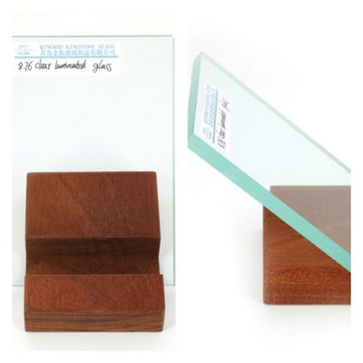 4 mm + 4 mm cristal laminado insonorizado transparente de grado A para la partición de la puerta de la ventana