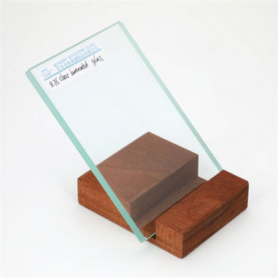 6 mm + 6 mm vidrio laminado claro para balaustrada escalera ventana del frente de la tienda