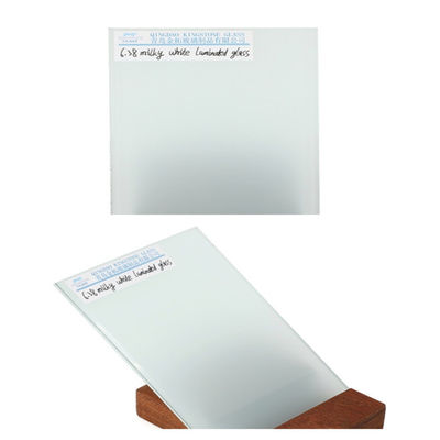 Seguridad Vidrio laminado blanco lechoso 6.38 mm - 25.52 mm Para balaustrada / tabique