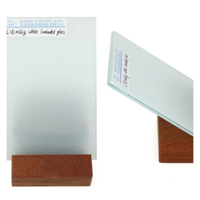 Vidrio laminado de protección contra los rayos UV de seguridad blanco lechoso CE AS/NZS 2208 Certificado