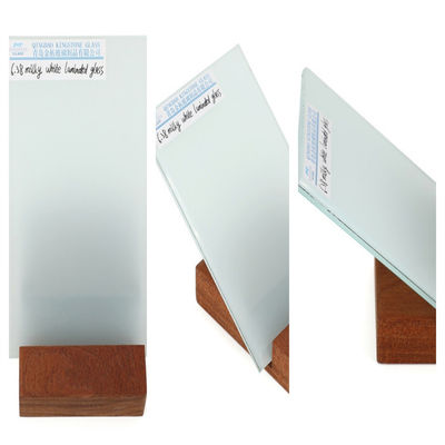 Vidrio laminado blanco lechoso de 3+3 mm grado A CE AS/NZS 2208 Certificado SGS