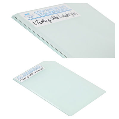 6.38mm - 25.52mm Vidrio laminado blanco lechoso de alta seguridad Tamaño y color personalizados