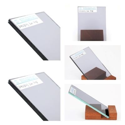 Vidrio flotante laminado Euro gris teñido para ventana / puerta / pared cortina