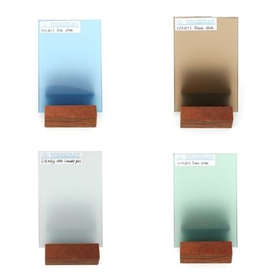 Aislamiento acústico Vidrio laminado de color blanco Resistente a la intemperie espesor de 6,38 mm