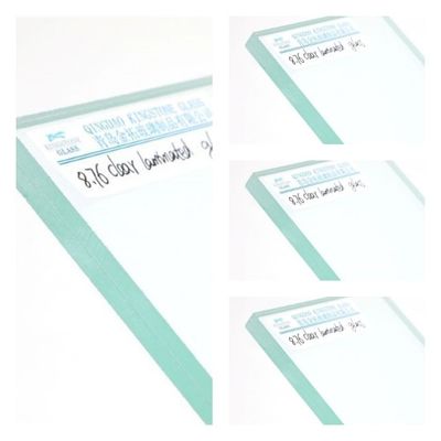Vidrio laminado transparente de alta seguridad de 4,38 mm a 25,52 mm de espesor vidrio flotante y PVB
