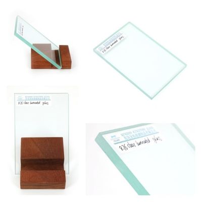 Vidrio laminado transparente resistente a la rotura para la construcción 6.38mm 6.76mm 8.38mm 8.76mm